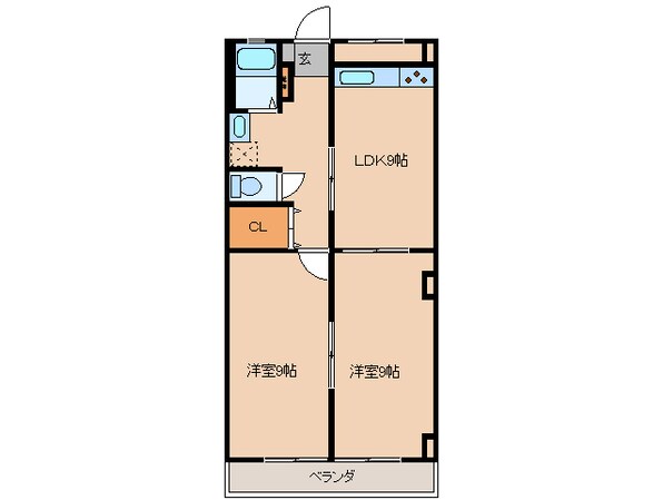 コーポ飛鳥の物件間取画像